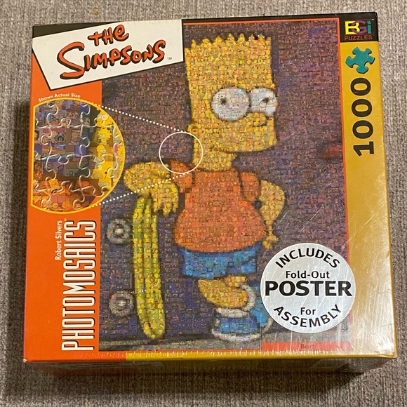 Adult Puzzle Simpsons Photomosaics Jigsaw Puzzle - 1000 Piece